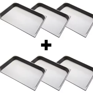 GN nádoba 2/1 z nerezu – hĺbka 65 mm