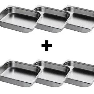 GN nádoba 2/3 z nerezu – hĺbka 65 mm