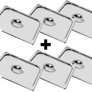 GN veko 1/2 – nerezové, s priehlbinou na lyžicu