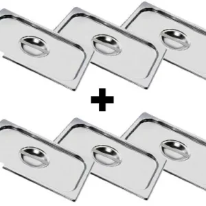 GN veko 1/3 z nerezu – s výrezom na lyžicu