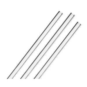 Sklenené slamky na pitie - 20 cm - rovné - vrátane čistiacej kefky - 50 ks