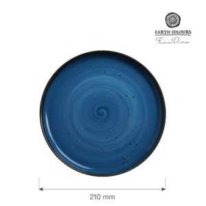 Dúhovkový tanier s vysokým okrajom – dizajn Iris, priemer 210 mm