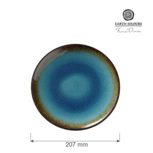 Lazur tanier – plochý porcelán, 207 mm