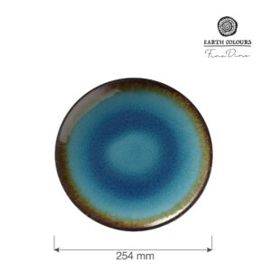 Lazur tanier – plochý formát, 254 mm