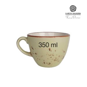 Olivový pohár na cappuccino – štýlový objem 285 ml