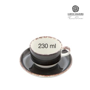 Čajová Šálka Ónyx – S Podšálkou, 230 ml