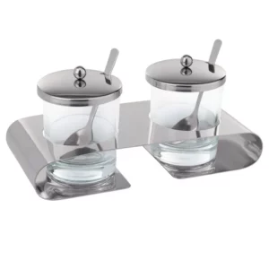 Parmezán/džem cruet Hendi v stojane