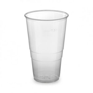 Priehľadný pohár – 500 mL, 50 ks