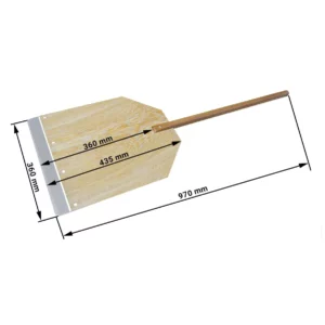 Drevená pizza lopata – 43,5×36 cm
