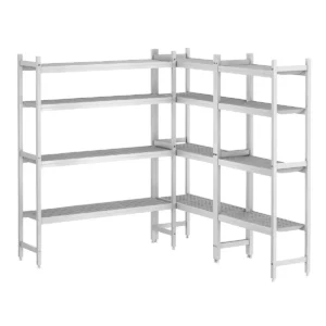 Hliníkový regál tvar L – 1846×1851×1800 mm