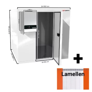 Hlboká mraziaca bunka - 1800 x 1800 mm - 4,30 m3 - vrátane mraziacej jednotky a lamiel