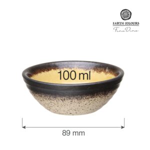 Topazová dip miska – malý formát, 89 mm