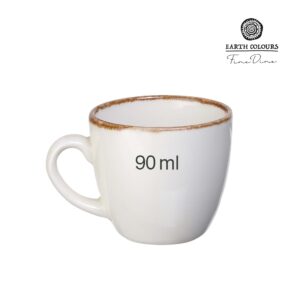 Vanilková espresso šálka – krémový odtieň 75 ml