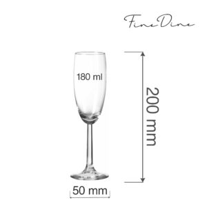 Fľautový pohár Volare na šampanské – 180 ml