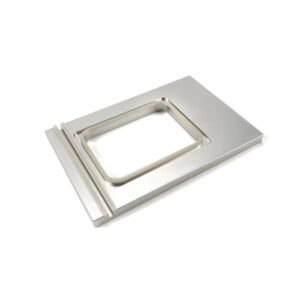 Plastový zásobník – na mäso, kompaktné balenie, 1 priehradka, rozmer 190 x 144 mm