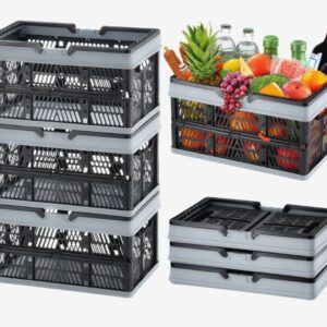 Skladací košík – nákupný košík, 3 kusy, 16l, skladací plastový box