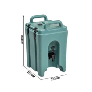 Izolovaná nádoba na nápoje – CAMBRO, rad CAMTAINERS, objem 3,8 litra, bridlicovo modrá