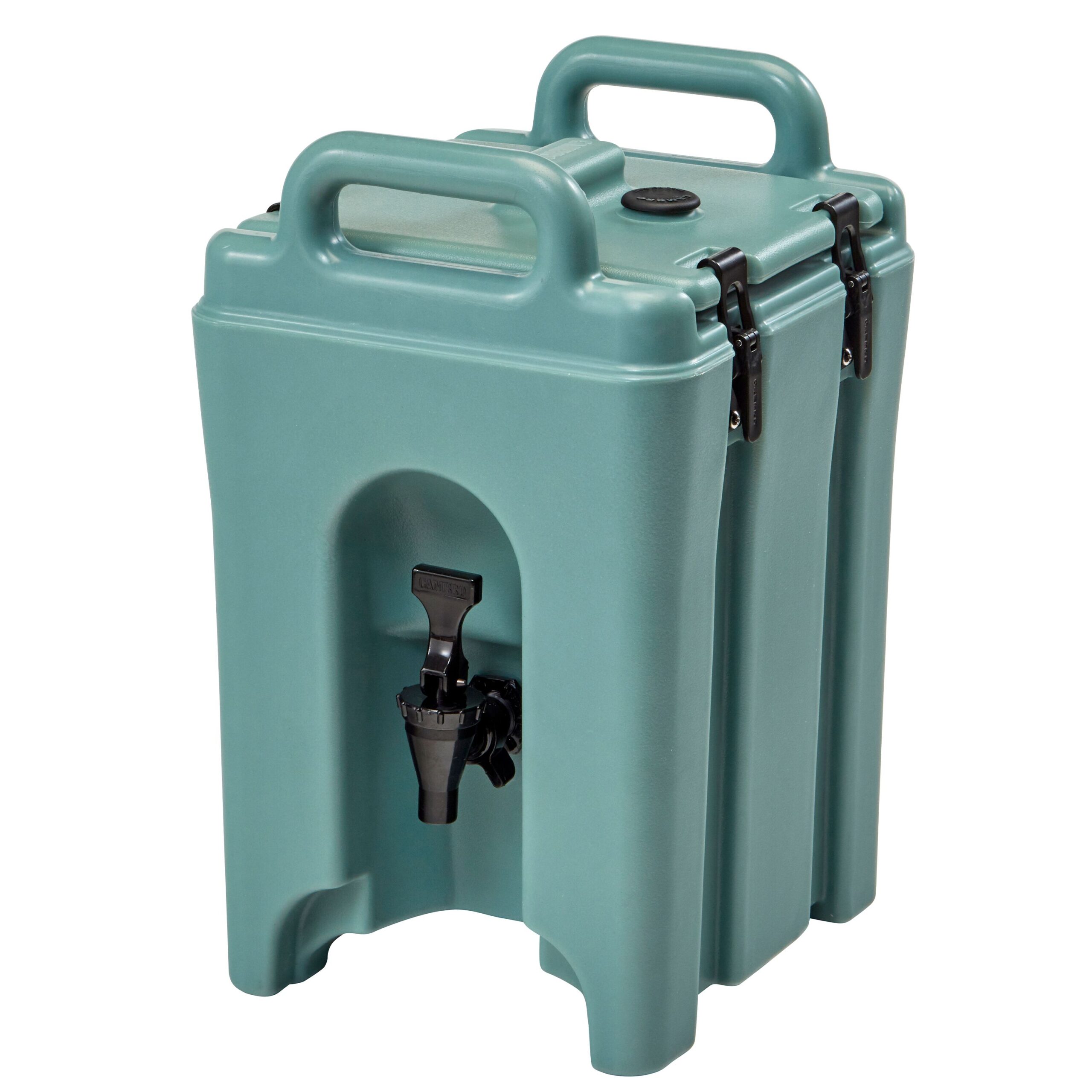 Izolovaná nádoba na nápoje – CAMBRO, rad CAMTAINERS, objem 3,8 litra, bridlicovo modrá – Obrázok 4