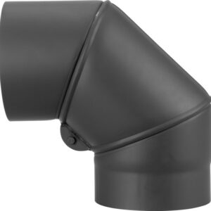 Dymové komínové koleno – HS.EX, hrubostenné, nastaviteľný uhol 0-90°, priemer 160 mm, hrúbka plechu 2,0 mm