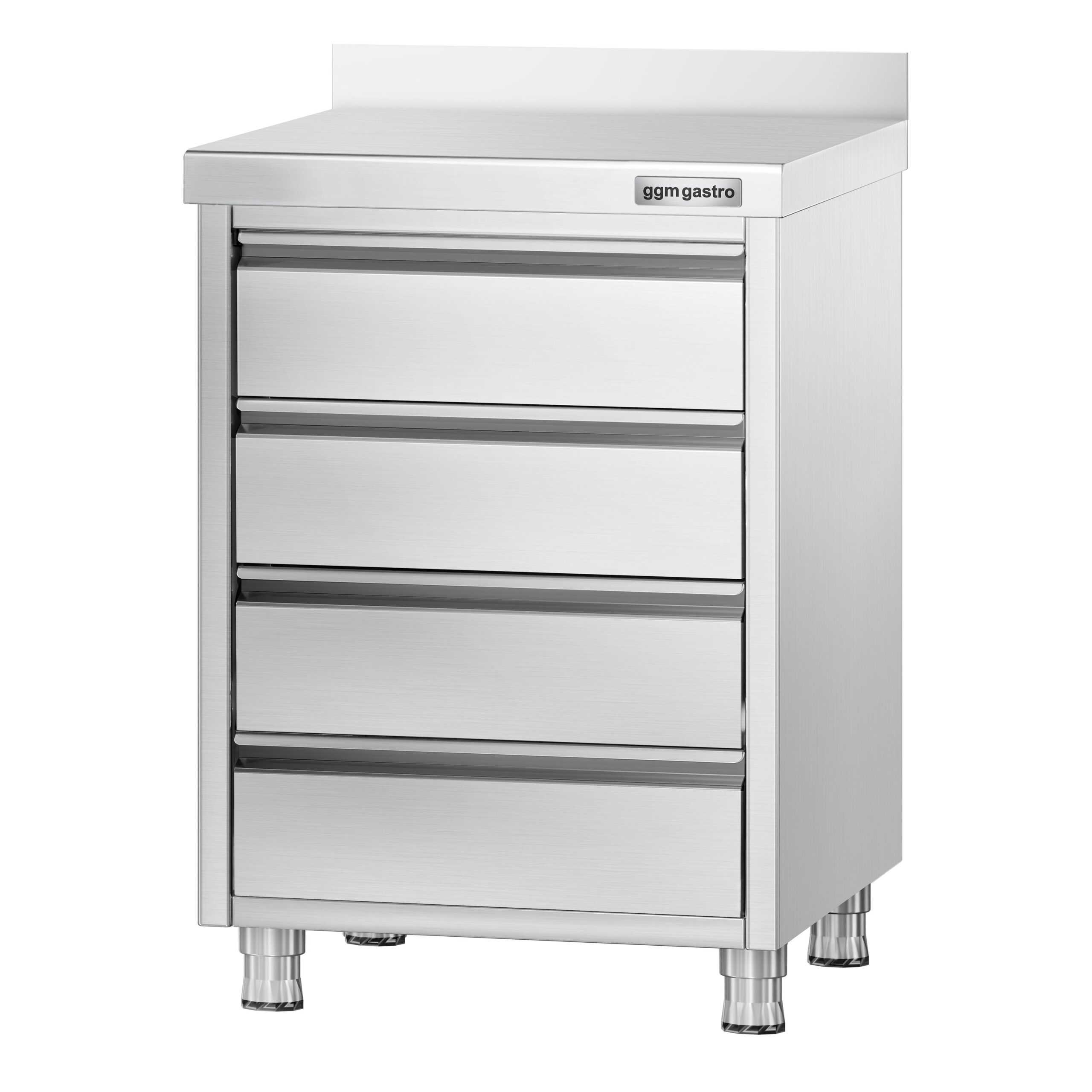Prémiová zásuvková skrinka – so 4 zásuvkami, zvýšený okraj, rozmer 500 x 600 mm – Obrázok 3