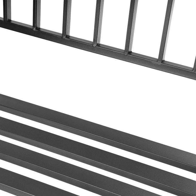 Kovová lavička – záhradná s operadlom, parková, na terasu alebo balkón – Obrázok 3