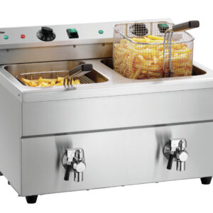 Bartscher indukčná fritéza stolová, dvojitá 2x 8 l Plus