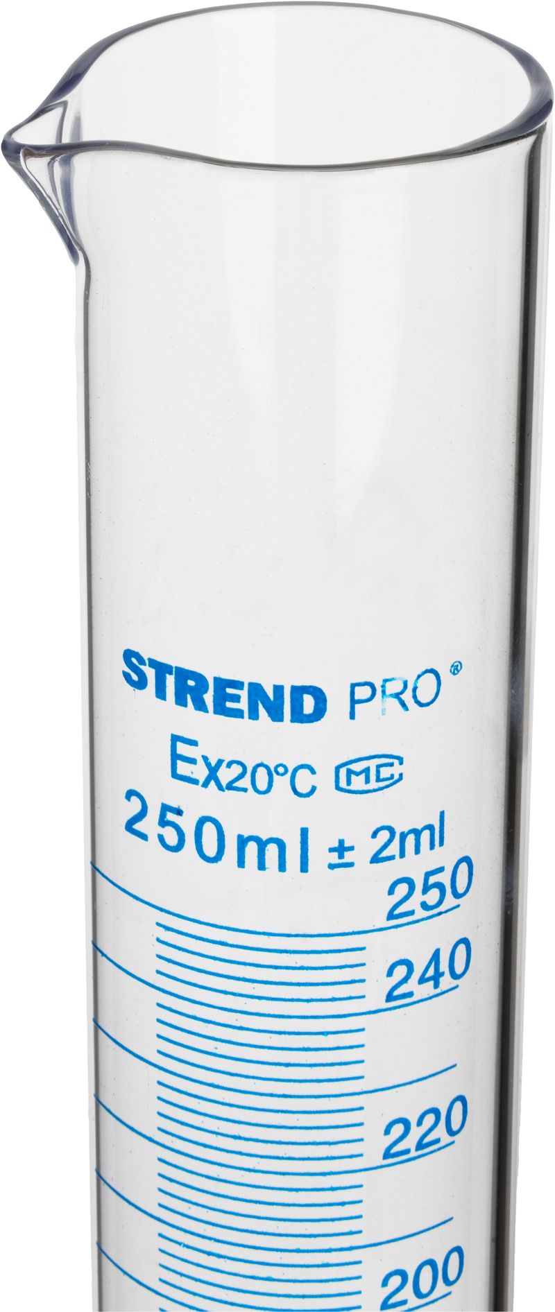 Odmerný valec Strend Pro - 250 ml, sklenený – Obrázok 2