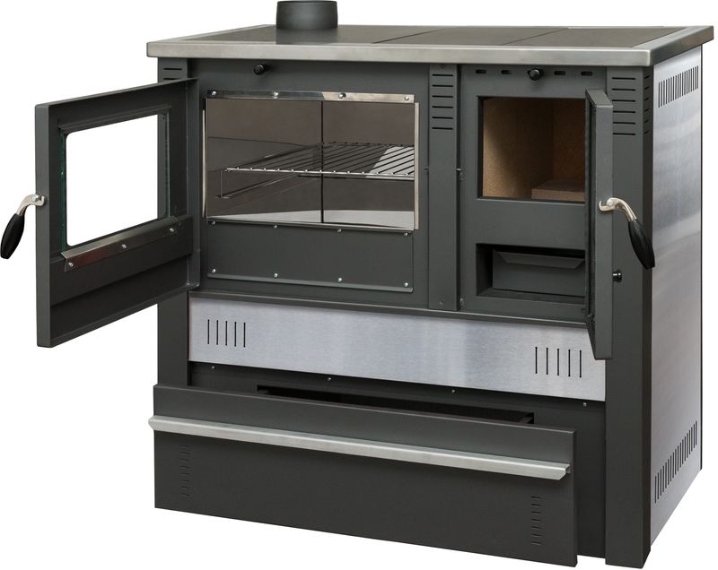 Domáci sporák Pro PANONIA INOX — ľavý vývod – Obrázok 2