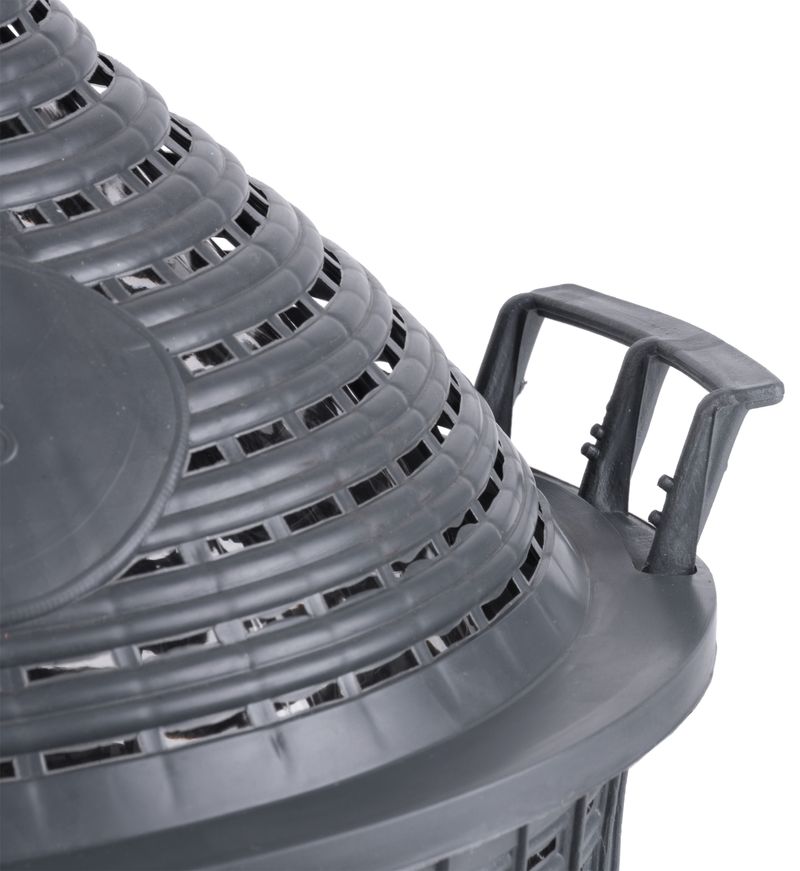 Nerezový cateringovej ohrievač Chafing – súprava 2 ks, okrúhly, so skleneným vekom, 2x 4,7 l, strieborný – Obrázok 2