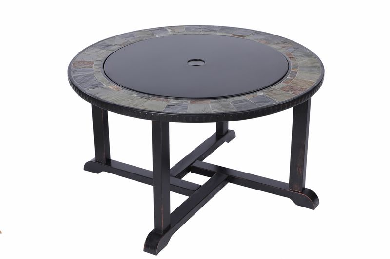 Kovové ohnisko – gril a ohnisko Strend Pro Grill, 4 stoličky, 3v1, 105x75 cm, na uhlie, záhradné – Obrázok 9
