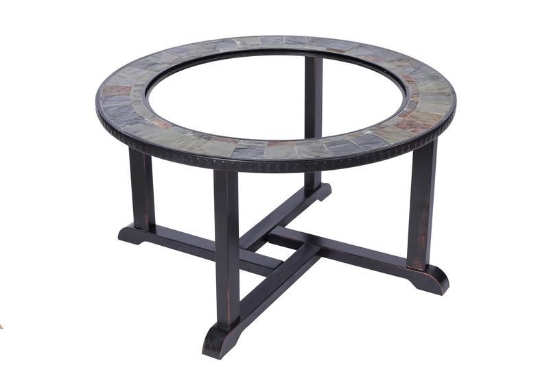 Kovové ohnisko – gril a ohnisko Strend Pro Grill, 4 stoličky, 3v1, 105x75 cm, na uhlie, záhradné – Obrázok 5
