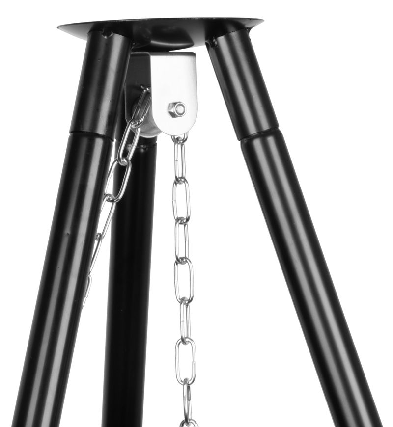 Gril na uhlie – Strend Pro Bavarian, BBQ, na drevené uhlie, nastaviteľná grilovacia výška 320-660/1500 mm – Obrázok 3