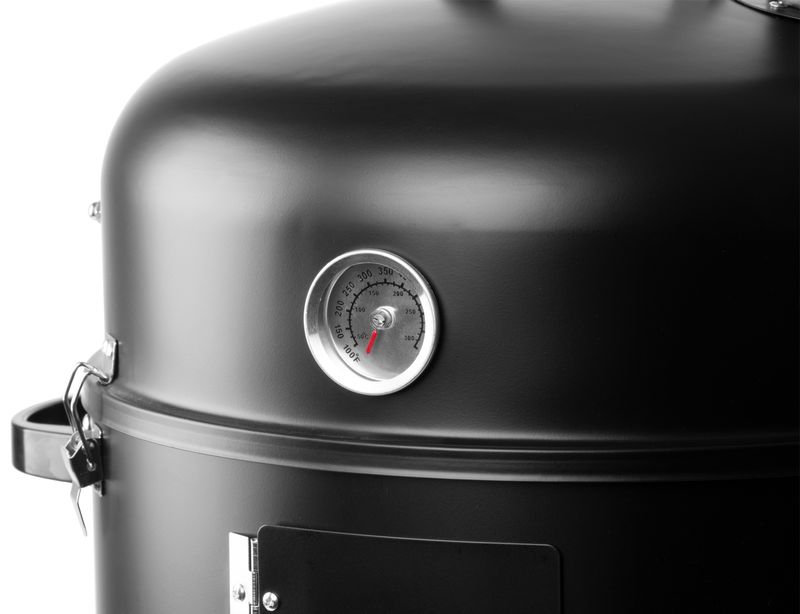 Gril na uhlie – 3v1 (grilovanie, údenie a vodné údenie), Strend Pro Smoker, BBQ, na drevené uhlie, 440x780 mm – Obrázok 4