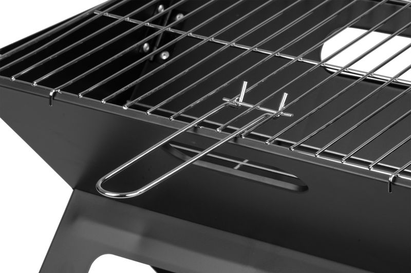 Sklápací gril – Strend Pro Practic, BBQ, na drevené uhlie, 450x330x350 mm – Obrázok 3