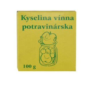 Potravinárska kyselina vínna - 100 g