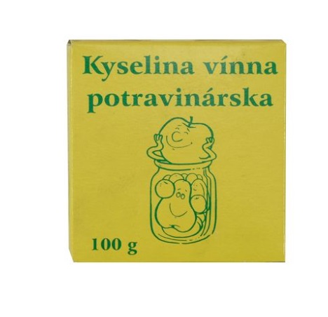 Potravinárska kyselina vínna - 100 g