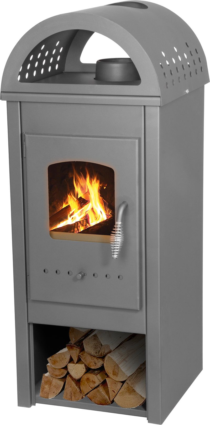 Výkonné krbové kachle Thalia Nera Plus — výška 98 cm, 5,4 kW