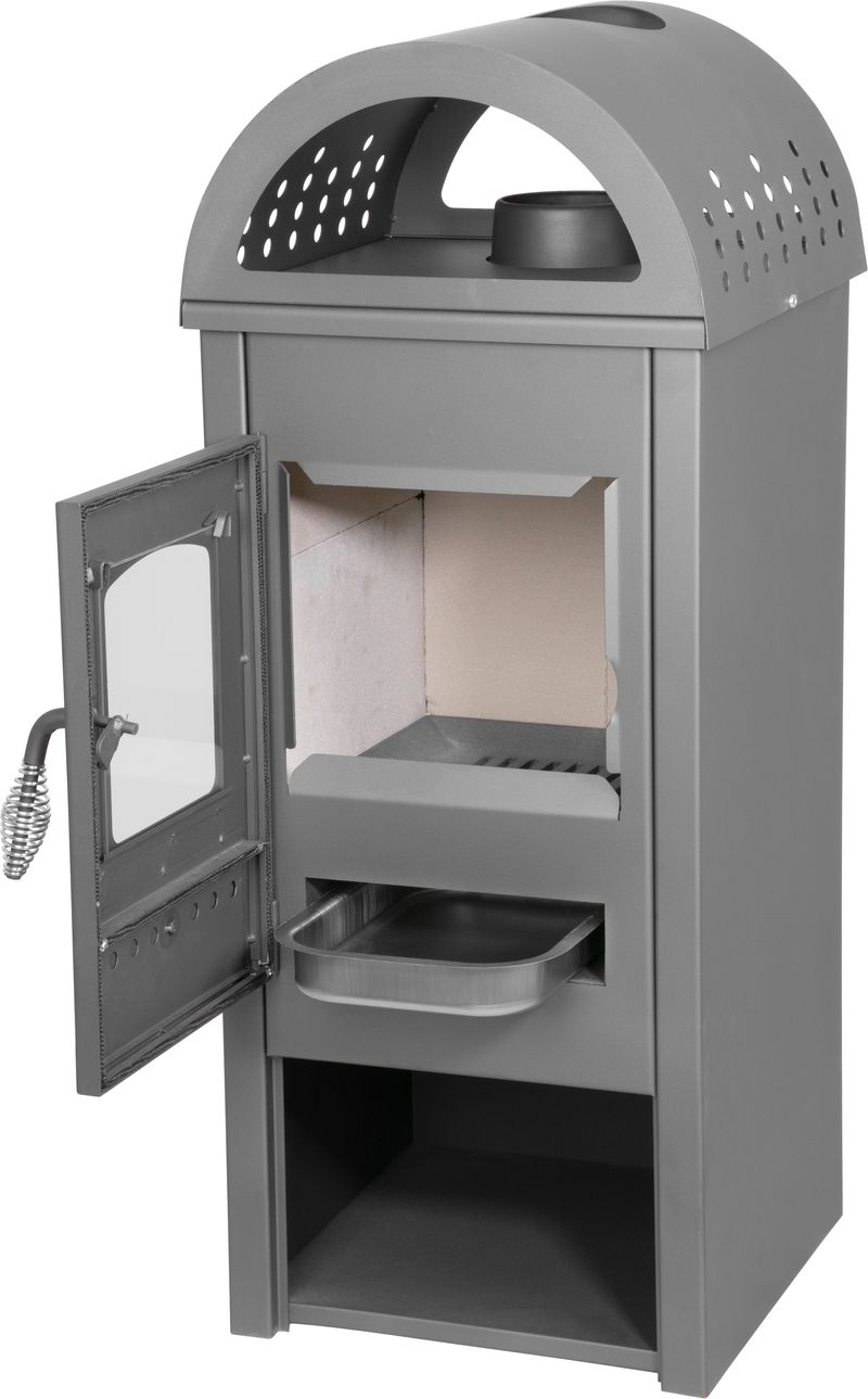 Výkonné krbové kachle Thalia Nera Plus — výška 98 cm, 5,4 kW – Obrázok 4