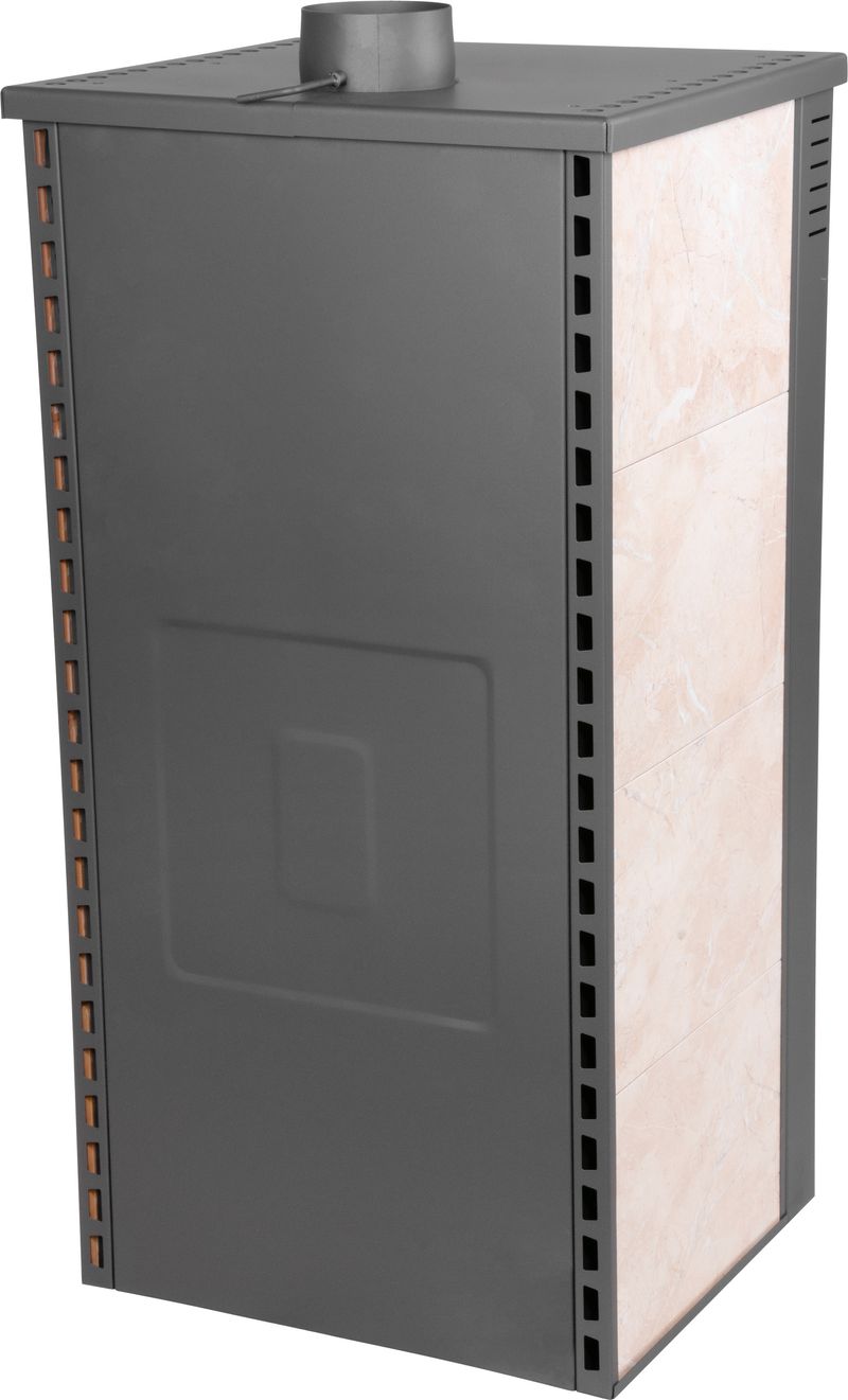 Keramické krbové kachle Pro TAURUS Ceramic — s rúrou na pečenie, béžové, dymovod 120 mm, 12 kW – Obrázok 5