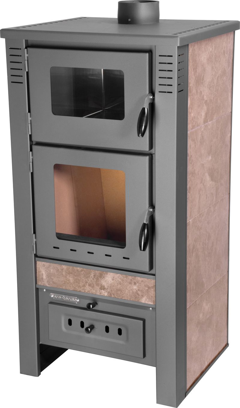 Keramické krbové kachle Pro TAURUS Ceramic — s rúrou na pečenie, mocca, dymovod 120 mm, 12 kW – Obrázok 6