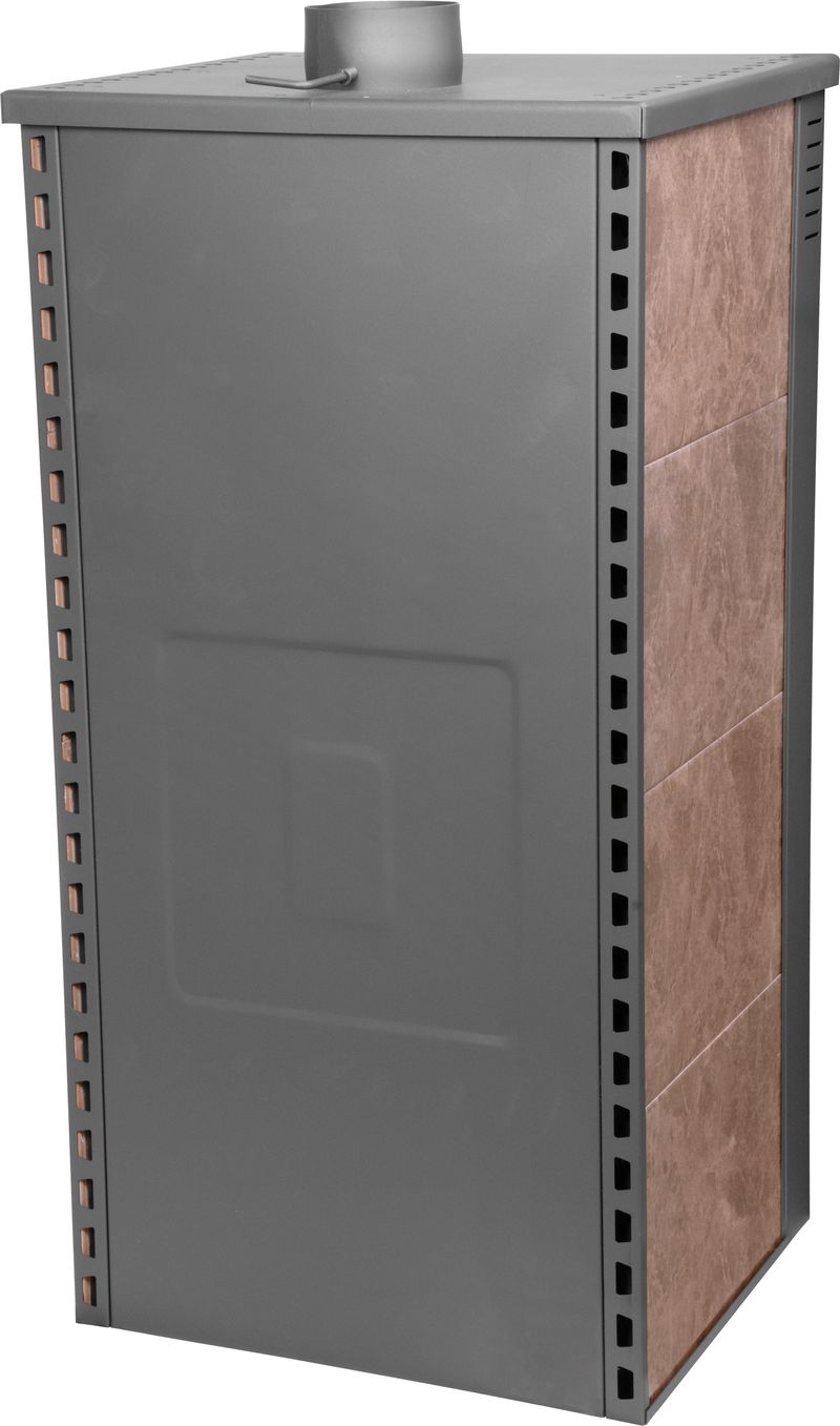Keramické krbové kachle Pro TAURUS Ceramic — s rúrou na pečenie, mocca, dymovod 120 mm, 12 kW – Obrázok 3