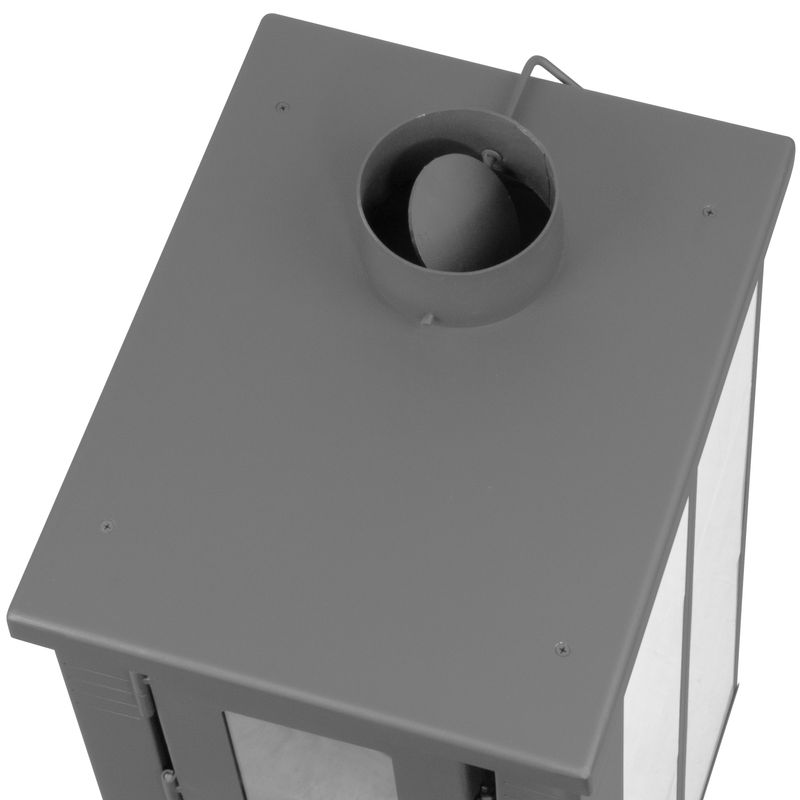 Keramické krbové kachle Pro LAVA Ceramic — biele, dymovod 120 mm, 6,5 kW – Obrázok 3