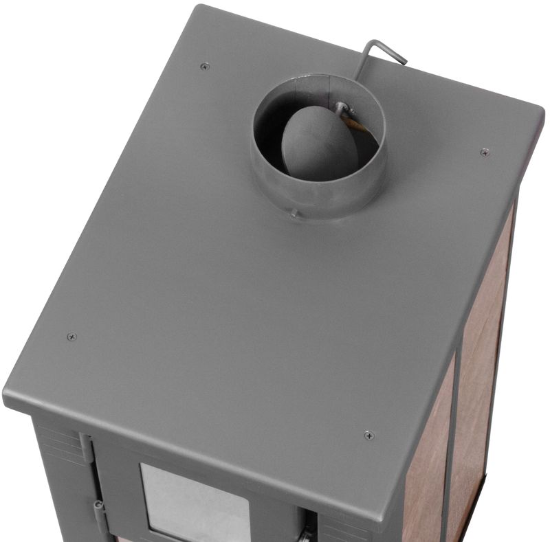 Keramické krbové kachle Pro LAVA Ceramic — mocca, dymovod 120 mm, 6,5 kW – Obrázok 2