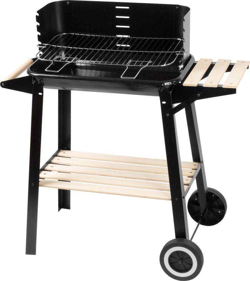 Gril na uhlie – Strend Pro Granada, BBQ, na drevené uhlie, 83,5x45x87 cm