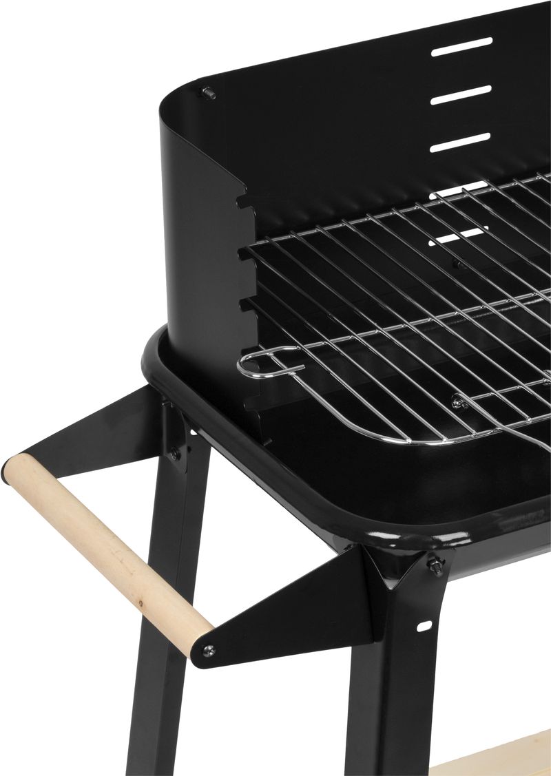 Gril na uhlie – Strend Pro Granada, BBQ, na drevené uhlie, 83,5x45x87 cm – Obrázok 6