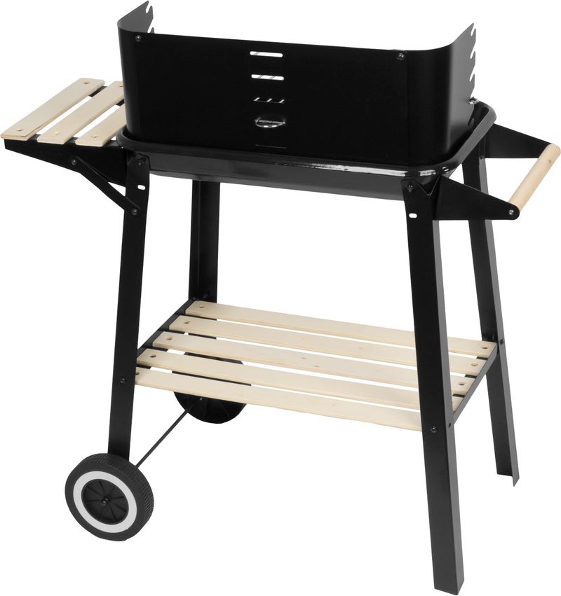Gril na uhlie – Strend Pro Granada, BBQ, na drevené uhlie, 83,5x45x87 cm – Obrázok 2