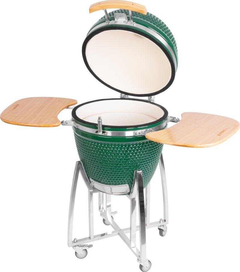 Zelený gril – Strend Pro Kamado Egg 21", priemer 46,7 cm, grilovacia výška 91 cm, 130x73x122 cm – Obrázok 11