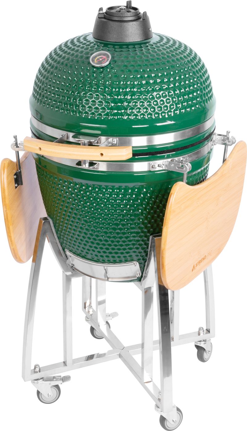 Zelený gril – Strend Pro Kamado Egg 21", priemer 46,7 cm, grilovacia výška 91 cm, 130x73x122 cm – Obrázok 4
