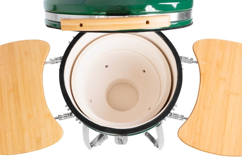 Zelený gril – Strend Pro Kamado Egg 21", priemer 46,7 cm, grilovacia výška 91 cm, 130x73x122 cm – Obrázok 5