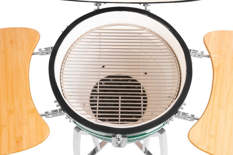 Zelený gril – Strend Pro Kamado Egg 21", priemer 46,7 cm, grilovacia výška 91 cm, 130x73x122 cm – Obrázok 7